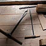 Vieux outils de charpentier